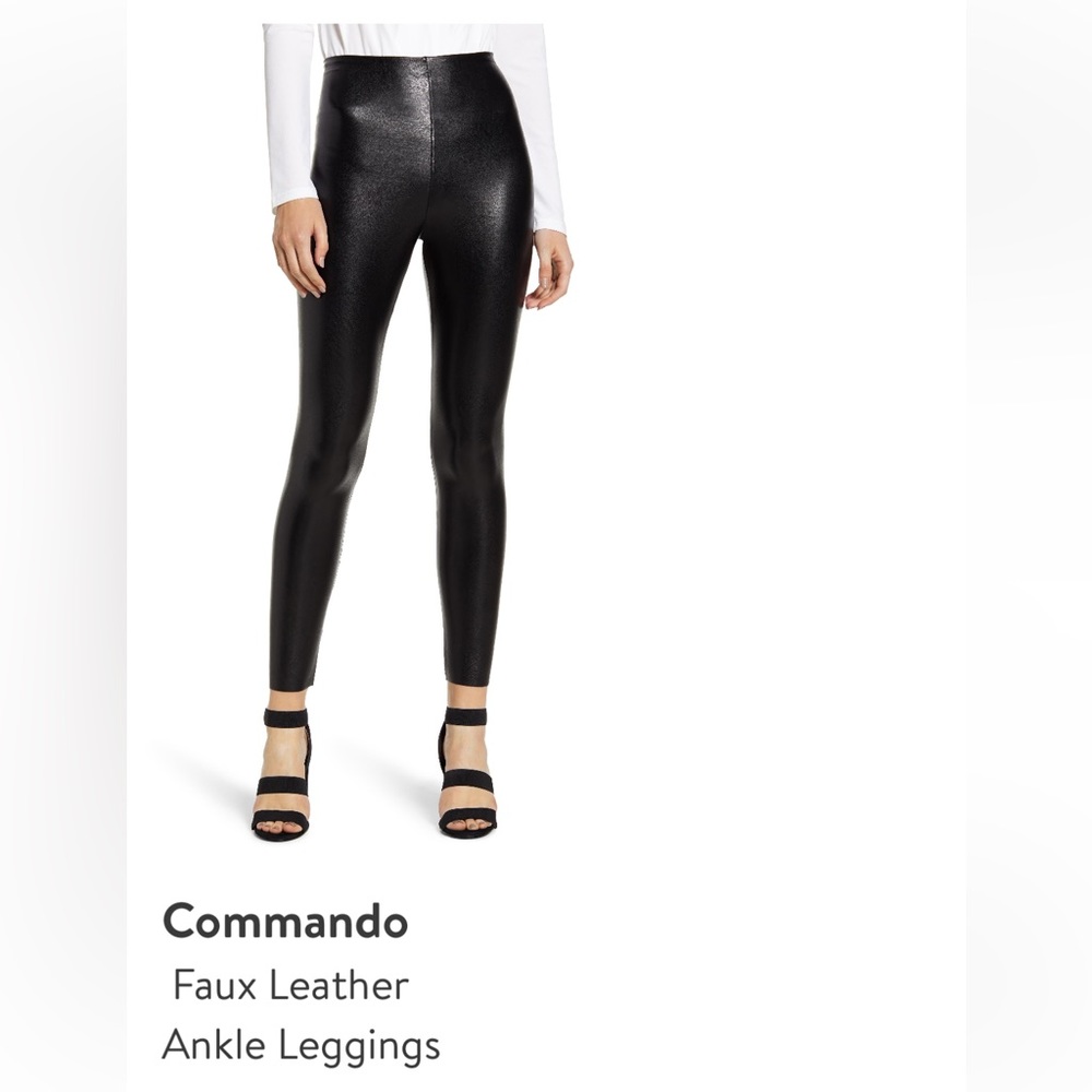 Commando Faux Leather Ankle Leggings